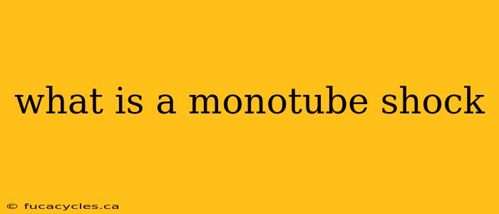 what is a monotube shock