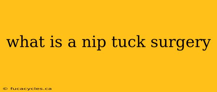 what is a nip tuck surgery