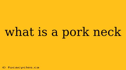 what is a pork neck