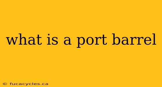 what is a port barrel