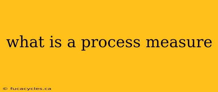 what is a process measure