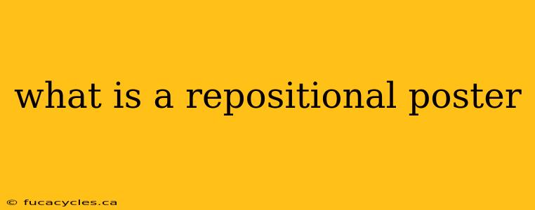 what is a repositional poster