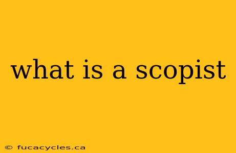 what is a scopist