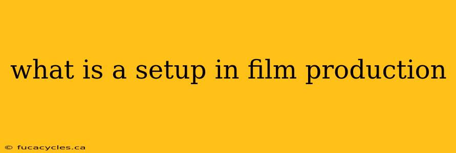 what is a setup in film production