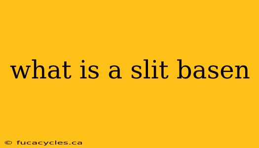 what is a slit basen