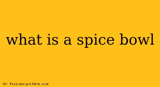 what is a spice bowl