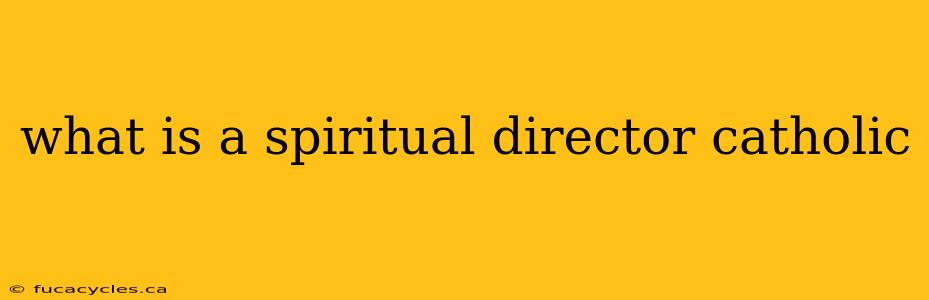 what is a spiritual director catholic