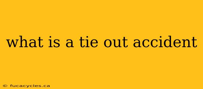 what is a tie out accident