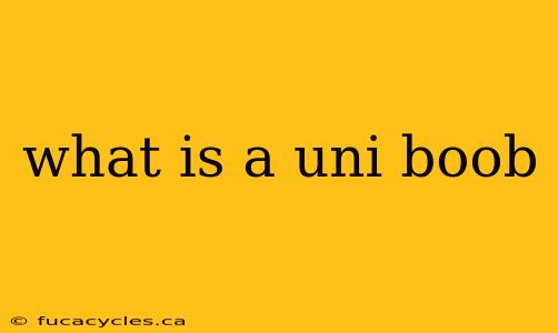 what is a uni boob