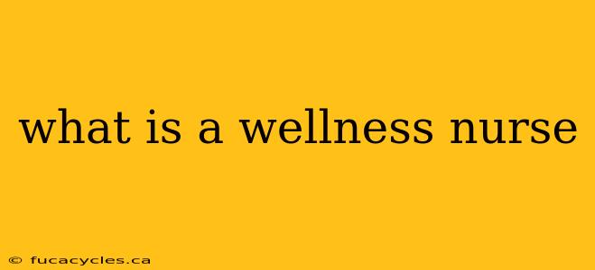 what is a wellness nurse