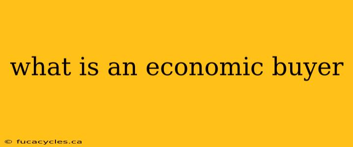 what is an economic buyer