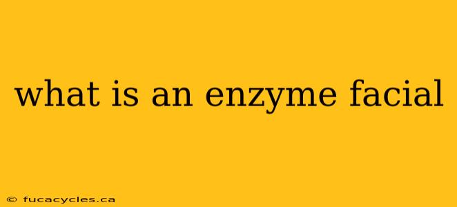 what is an enzyme facial