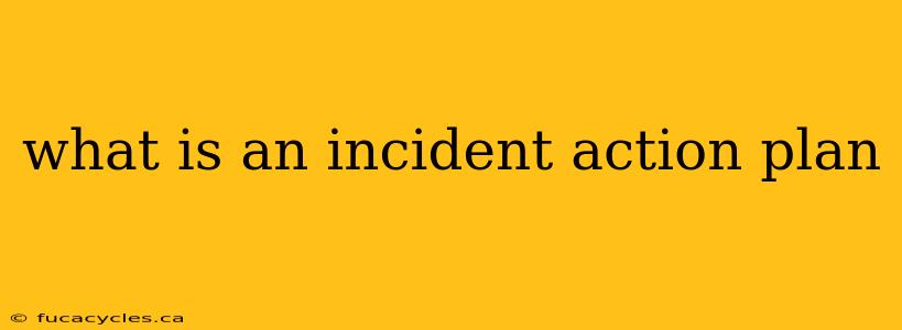 what is an incident action plan