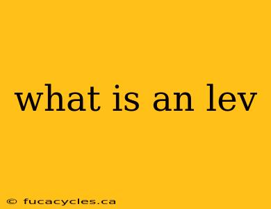 what is an lev