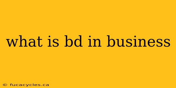 what is bd in business