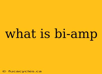 what is bi-amp