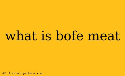 what is bofe meat