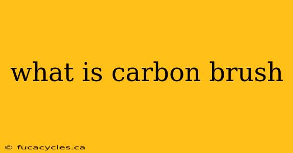 what is carbon brush