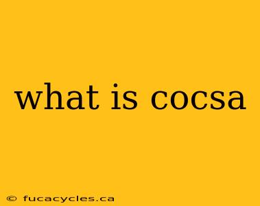 what is cocsa