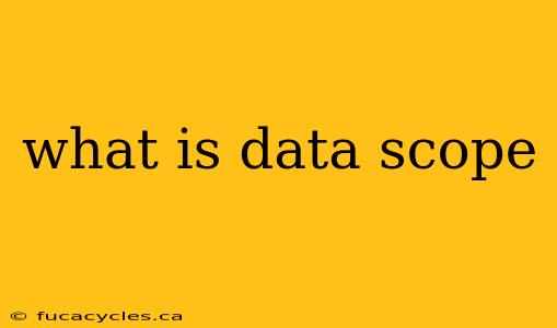 what is data scope