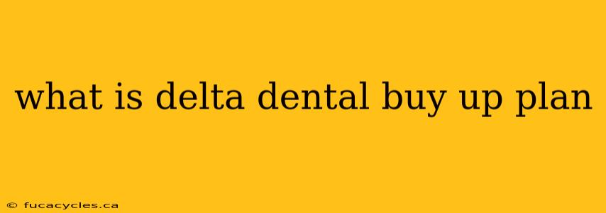 what is delta dental buy up plan