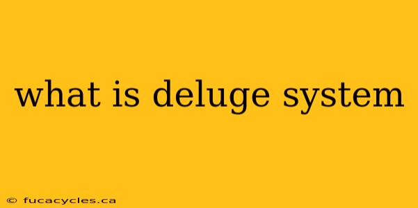 what is deluge system