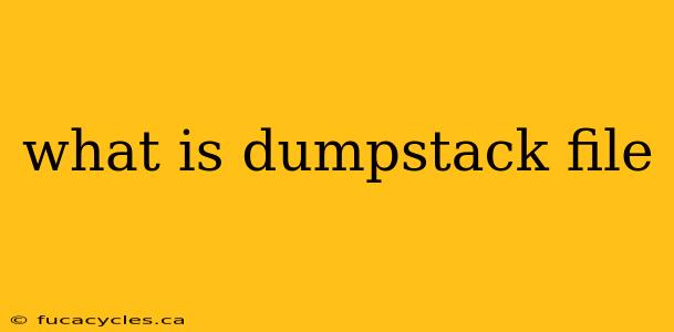 what is dumpstack file