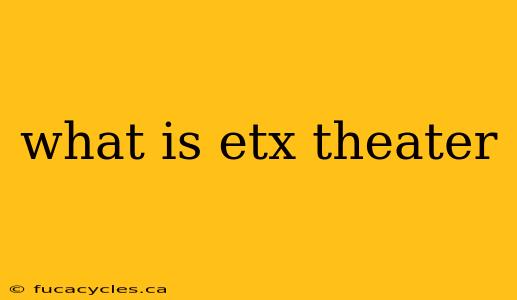 what is etx theater