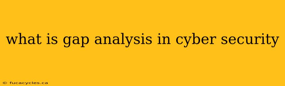 what is gap analysis in cyber security