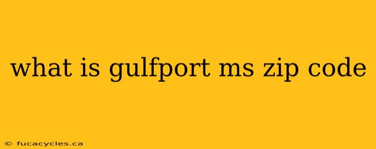 what is gulfport ms zip code