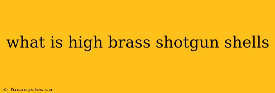 what is high brass shotgun shells