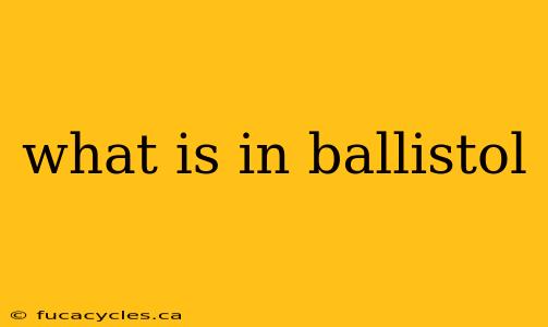 what is in ballistol