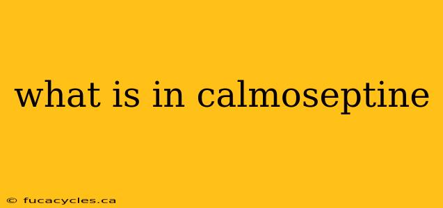 what is in calmoseptine