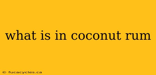 what is in coconut rum