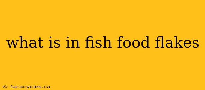 what is in fish food flakes