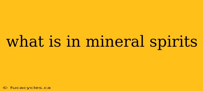 what is in mineral spirits