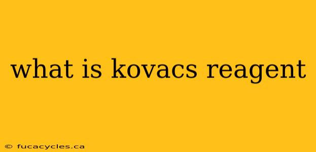 what is kovacs reagent