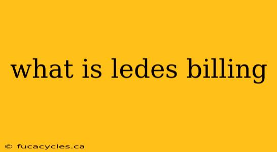 what is ledes billing