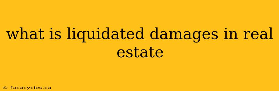 what is liquidated damages in real estate