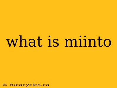 what is miinto