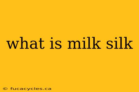 what is milk silk