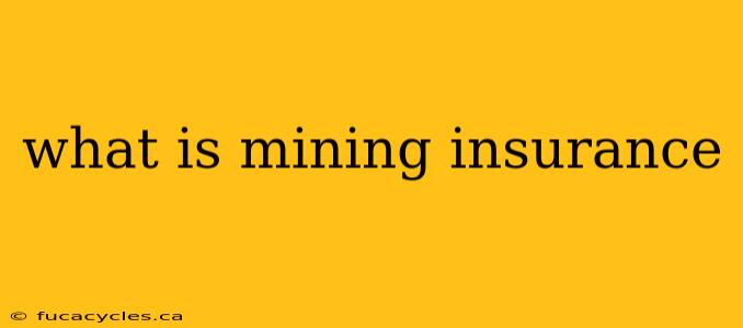 what is mining insurance