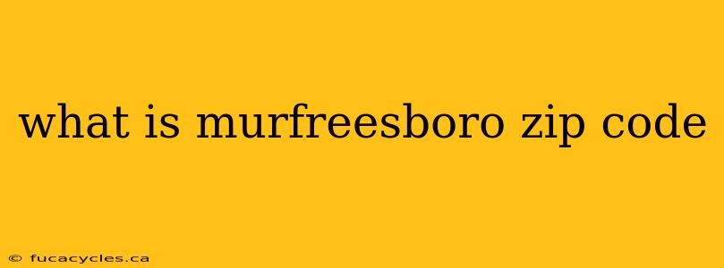 what is murfreesboro zip code