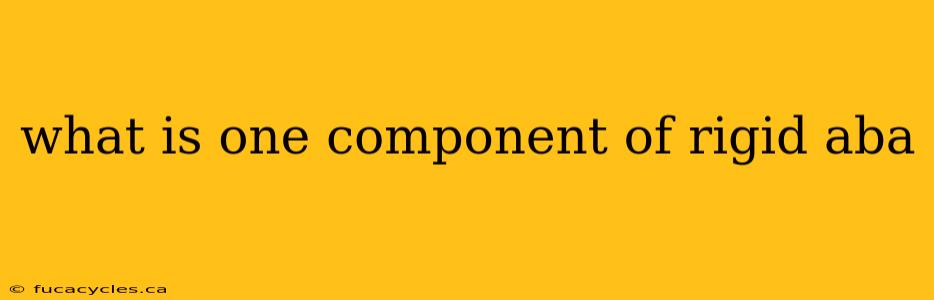 what is one component of rigid aba