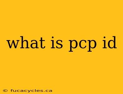 what is pcp id