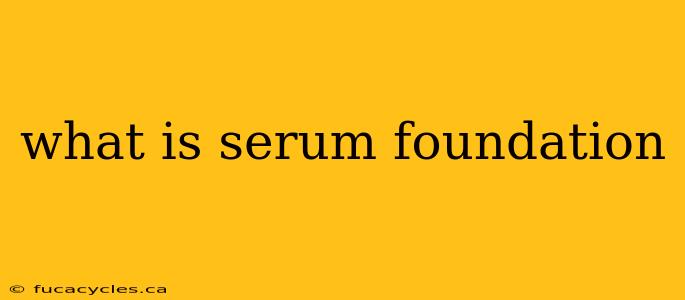 what is serum foundation