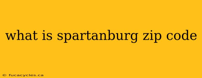 what is spartanburg zip code