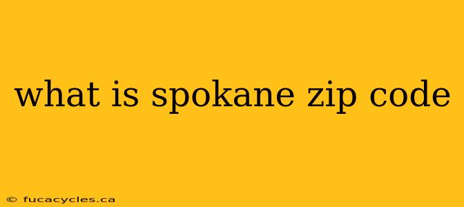 what is spokane zip code