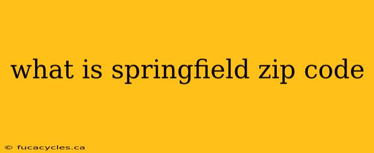 what is springfield zip code