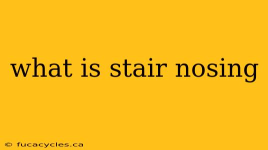 what is stair nosing